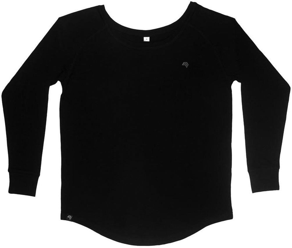MTS M097 ― Women's Organic Cotton Long Sleeve T-Shirt - Black