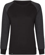 MMT 0520 — Women's Two-Tone Sweatshirt - Black Grey / Mélange