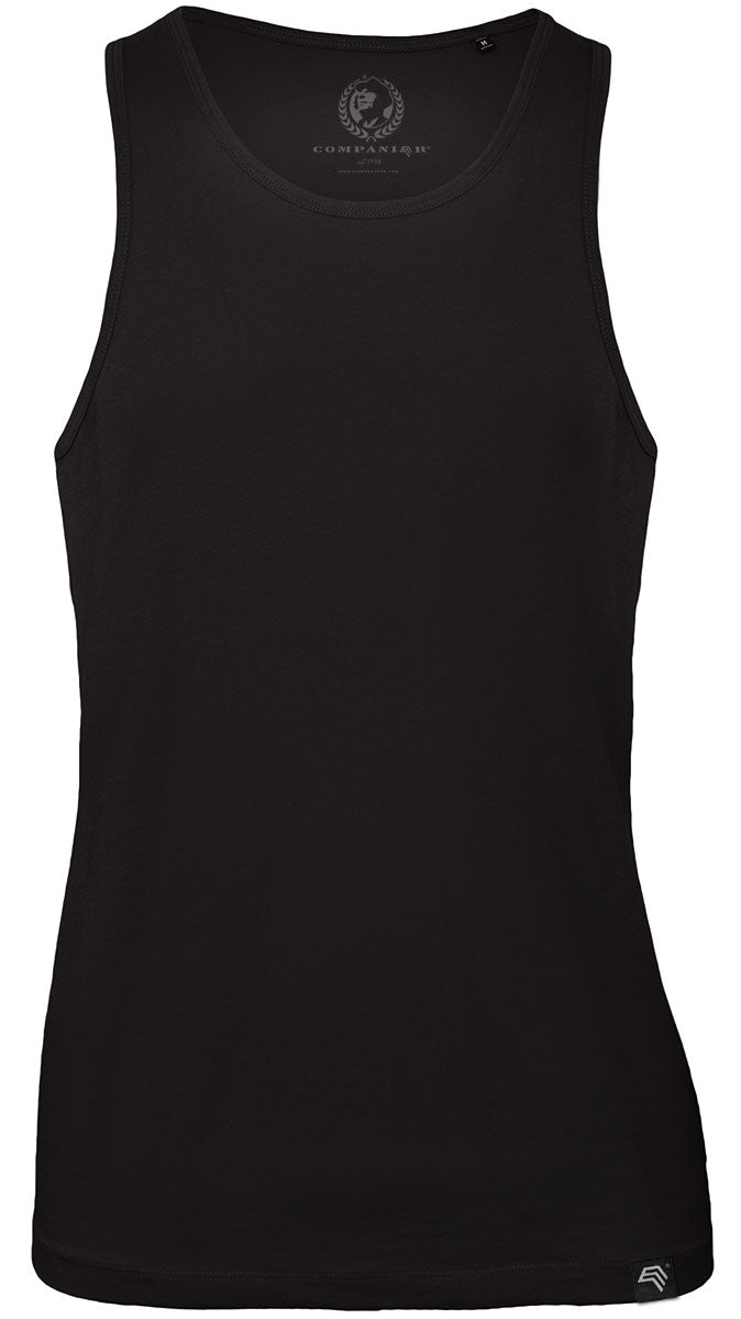 ― % ― BAC TM072 ― Herren Bio-Baumwolle Tank Top - Schwarz / XL