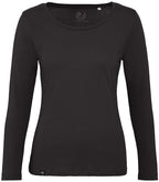 ― % ― BAC TW071/ ― Women's Organic Cotton Long Sleeve T-Shirt - Black [L]