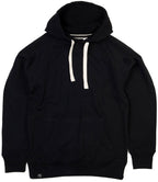 MTS M073 ― Heavy Peach-Finish Organic Cotton Raglan Hoodie - Black