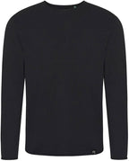 ECL 0060 ― Recycled fine-knit sweater made from reclaimed cotton - Black