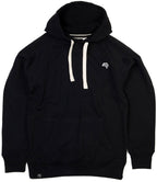 MTS M073 ― Heavy Peach-Finish Organic Cotton Raglan Hoodie - Black