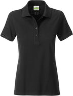 JAN 8009 ― Women's Organic Cotton Polo Shirt - Black