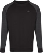 MMT 0510 ― Bi-Color Raglan Sweatshirt - Schwarz Grau / Melange