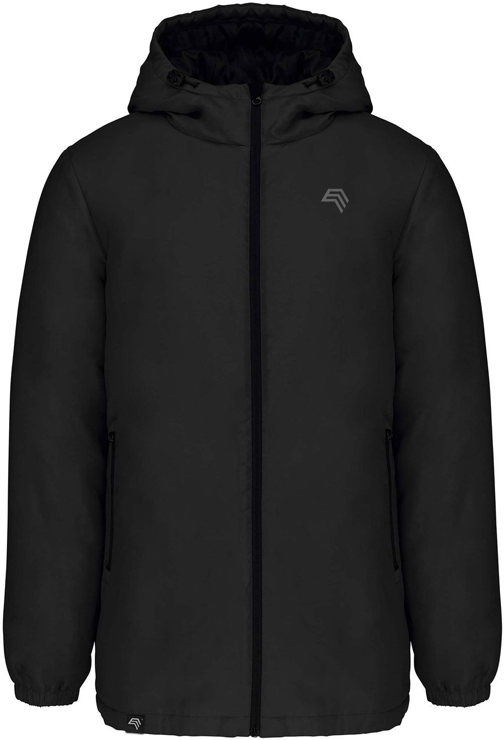KRB 6152 – Unisex Hooded Parka in Recycled Polyester - Black