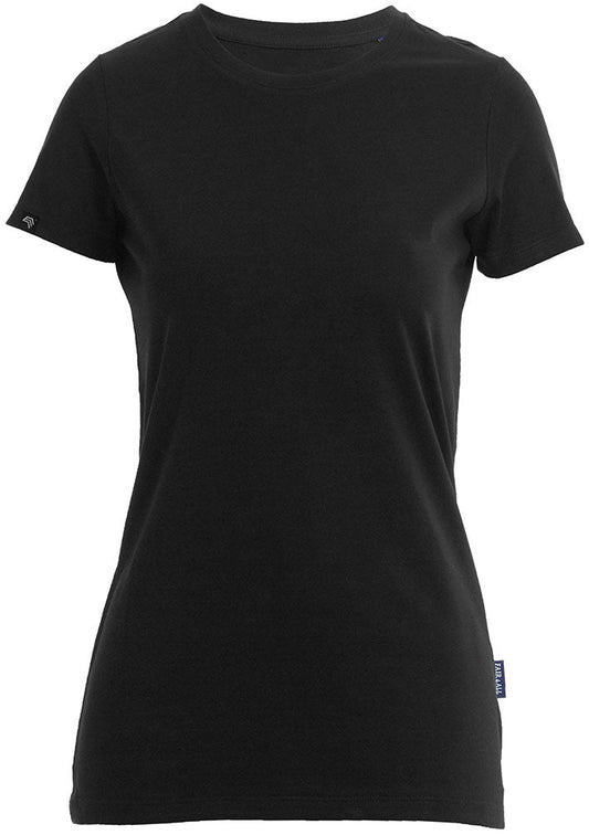 RMH 0201 ― Damen Luxury Bio-Baumwolle T-Shirt - Schwarz