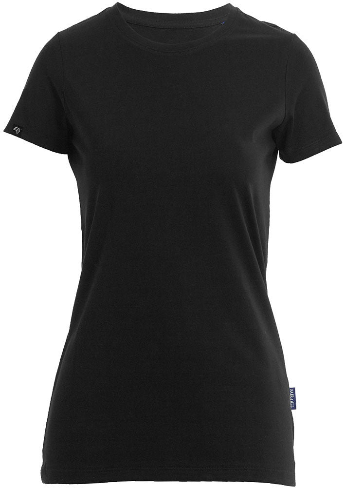 ― % ― RMH 0201 ― Women's Luxury Bio-Baumwolle T-Shirt - Schwarz / 2XL