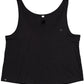 MTS M127 ― Damen Bio-Baumwolle Crop Vest Tank Top - Schwarz