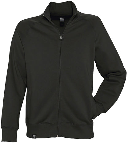 SLS 4720 ― Raglan Sweat Jacket mit Stehkragen - Schwarz