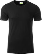 ― % ― JAN 8008 ― Herren Bio-Baumwolle T-Shirt - Schwarz / 3XL