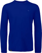 ― % ― BAC TM070 ― Herren Bio-Baumwolle Longsleeve T-Shirt Langarm - Cobalt Blau / L