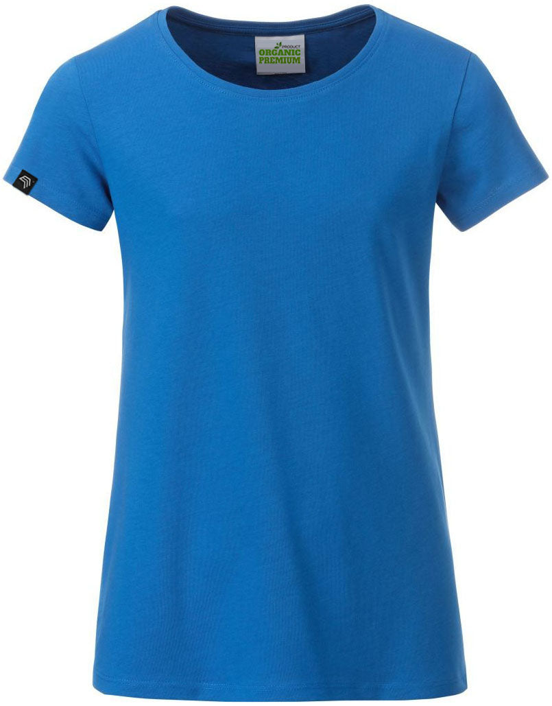JAN 8007G – Kids/Girls Organic Cotton T-Shirt - Cobalt Blue