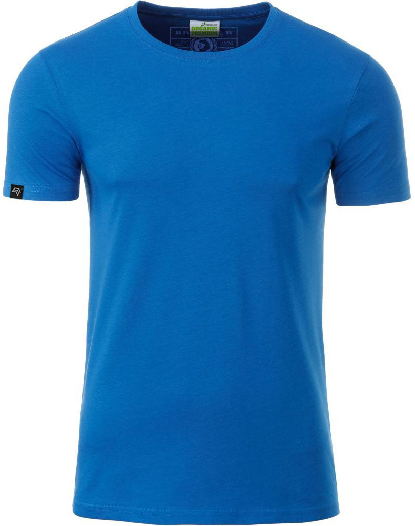 JAN 8008 ― Herren Bio-Baumwolle T-Shirt - Cobalt Blau