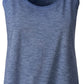 ― % ― JAN 8017/ ― Damen Bio-Baumwolle Flammgarn Tank Top - Denim Blau (XS / M)