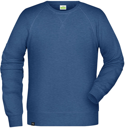 ― % ― JAN 8022 ― Bio-Baumwolle Sweatshirt - Denim Light Blau [L]
