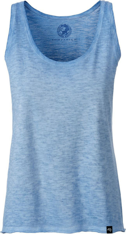 Auslaufartikel ― JAN 8017 ― Damen Bio-Baumwolle Flammgarn Tank Top - Horizon Blau