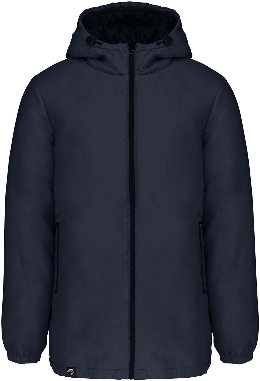 KRB 6152 ― Unisex Hooded Parka made from Recycled Polyester - Navy Blue