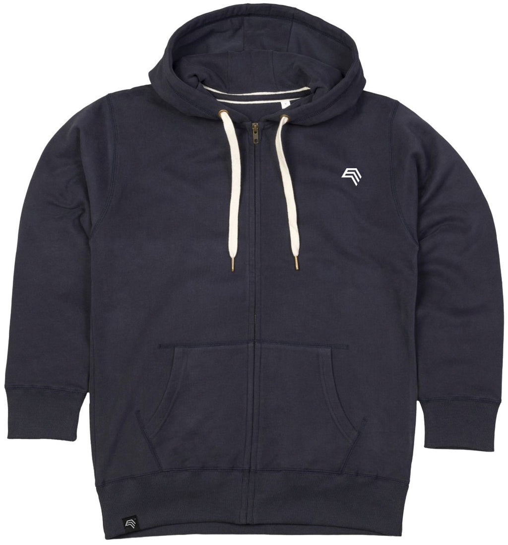 MTS M083 ― Heavy Raglan Sweat Jacket with Organic Cotton - Navy Dark Blue