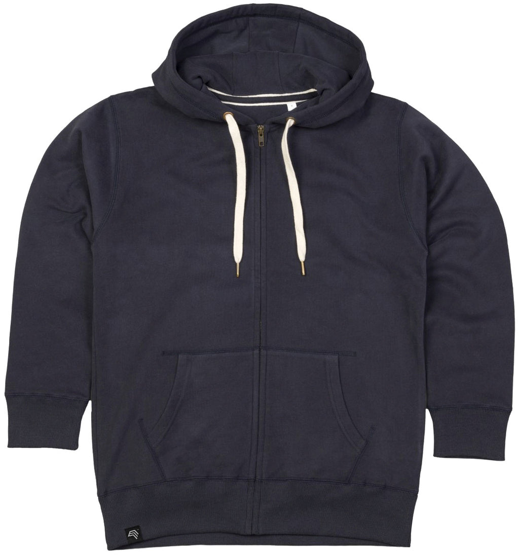 MTS M083 ― Heavy Raglan Sweat Jacket with Organic Cotton - Navy Dark Blue