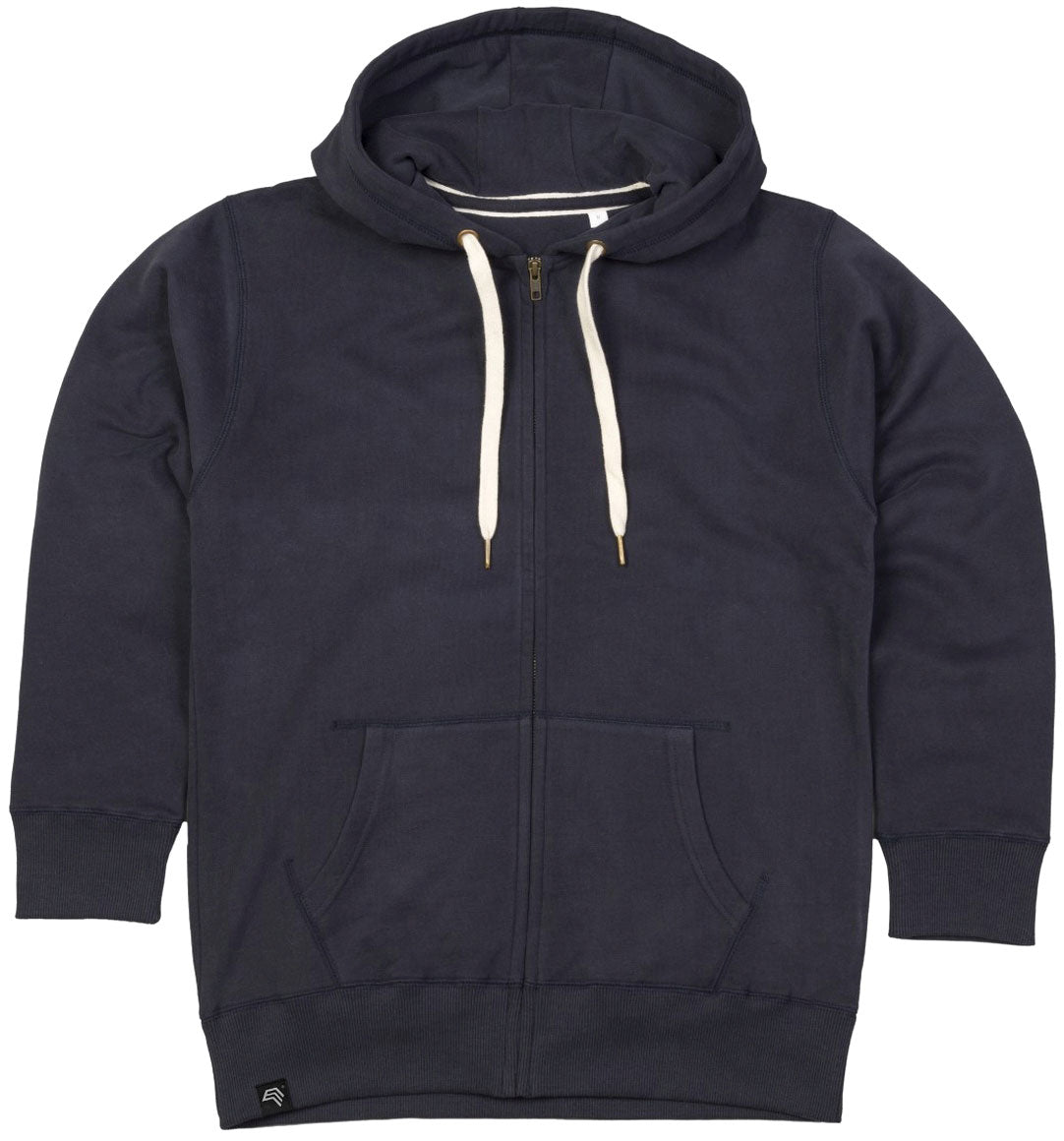 MTS M083 ― Heavy Raglan Sweat Jacket with Organic Cotton - Navy Dark Blue