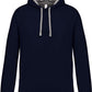 KRB K446 ― Bi-Color Hoodie Sweatshirt - Navy Blau / Grau