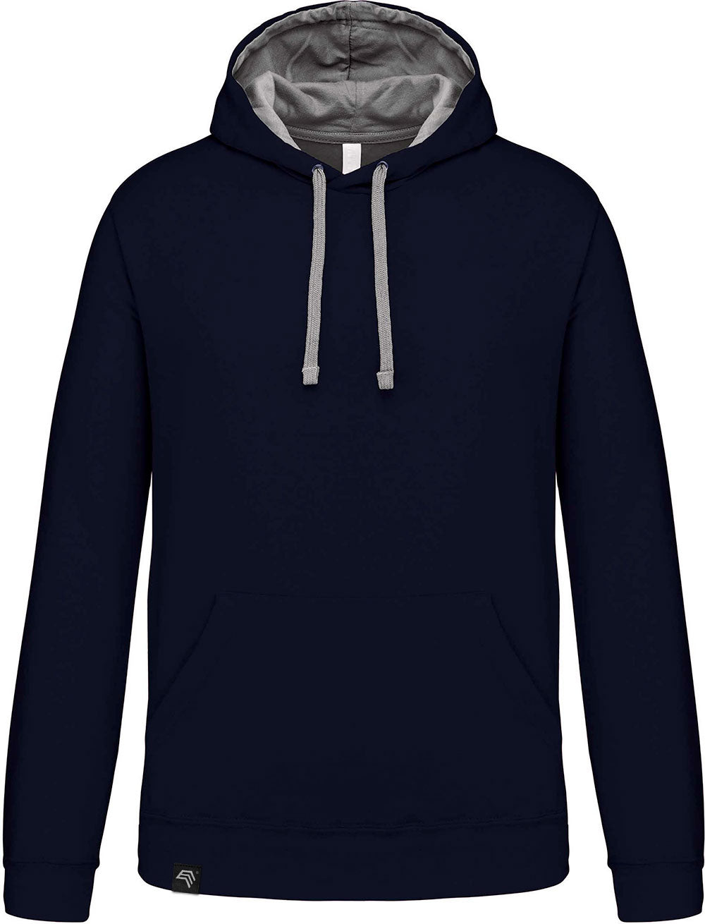 KRB K446 ― Bi-Color Hoodie Sweatshirt - Navy Blau / Grau