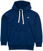 MTS M073 ― Heavy Peach-finish Raglan Hoodie with Organic Cotton - Swiss Navy Blue