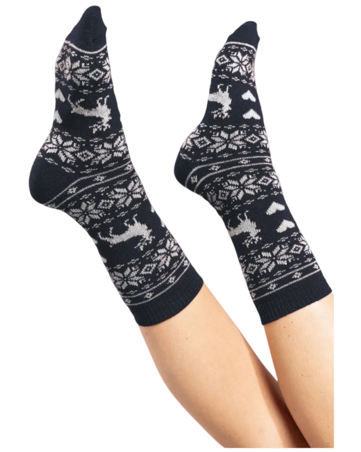 ― % ― KRB 0819 ― Winter Socks (Made in Italy) - Navy Blue