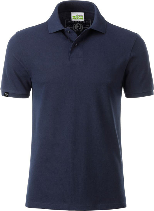 JAN 8010 ― Herren Bio-Baumwolle Polo Shirt - Navy Blau