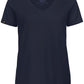 BAC TW045 ― Damen Bio-Baumwolle V-Neck T-Shirt - Navy Blau