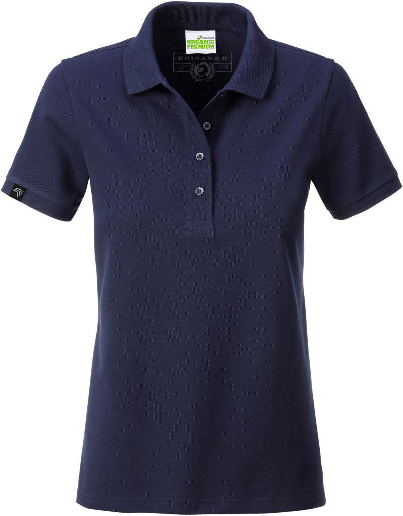― % ― JAN 8009 ― Damen Bio-Baumwolle Polo Shirt - Navy Blau [L / XL / 2XL]