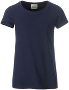 JAN 8007G ― Children/Girls Organic Cotton T-Shirt - Navy Blue