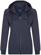 MMT 0720 ― Women's Bi-Color Hooded Jacket - Navy Blue / Melange