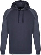 MMT 0611 ― Bi-Color No Pocket Hoodie Sweatshirt - Blue Navy / Melange
