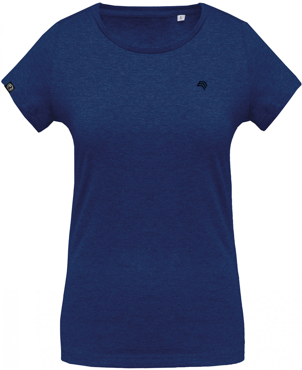 ― % ― KRB K391 ― Women's Bio-Baumwolle T-Shirt - Blau Melange / L