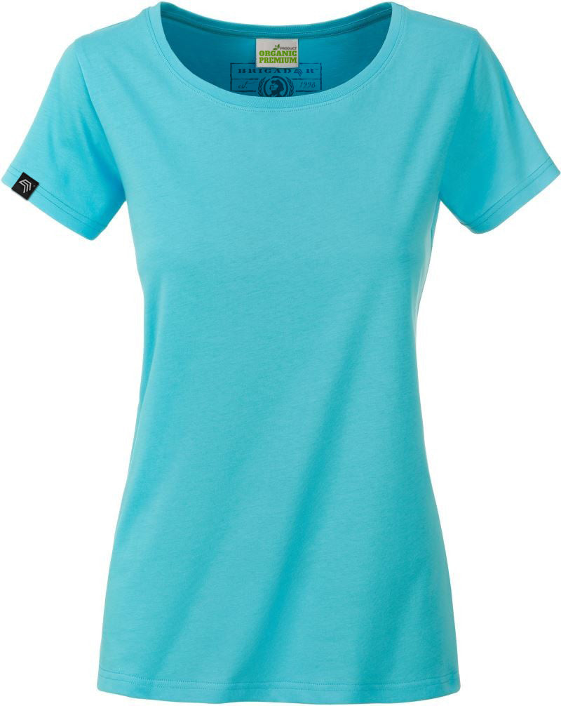 ― % ― JAN 8007 ― Damen Bio-Baumwolle T-Shirt - Pacific Blau / 2XL