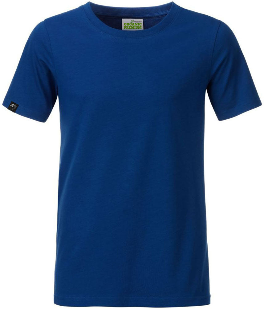 JAN 8008B ― Kinder/Jungen Bio-Baumwolle T-Shirt - Dark Royal Blau