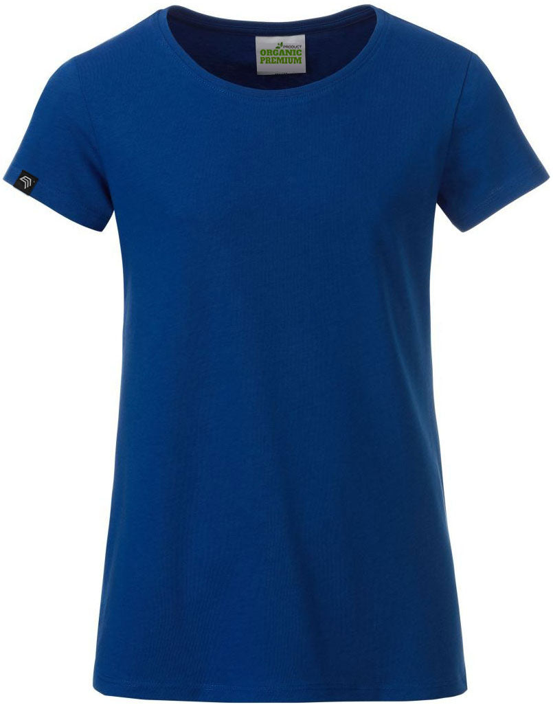 JAN 8007G ― Kids/Girls Organic Cotton T-Shirt - Dark Royal Blue
