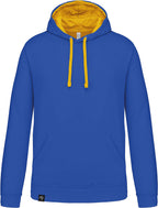 KRB K446 — Bi-Color Hoodie Sweatshirt - Light Royal Blue / Yellow