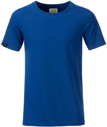 JAN 8008B ― Kinder/Jungen Bio-Baumwolle T-Shirt - Royal Blau