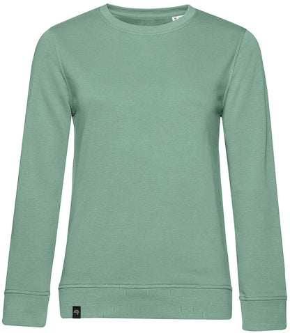 BAC W32B ― Weiches Damen Bio-Baumwolle Sweatshirt - Sage Blau Grün