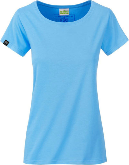 JAN 8007 ― Damen Bio-Baumwolle T-Shirt - Sky Blau