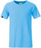 JAN 8008B ― Children/Boys Organic Cotton T-Shirt - Sky Blue