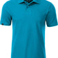 JAN 8010 ― Herren Bio-Baumwolle Polo Shirt - Türkis Blau
