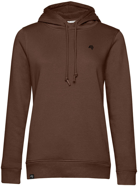 BAC W34B ― Weicher Damen Bio-Baumwolle Hoodie - Mocha Braun