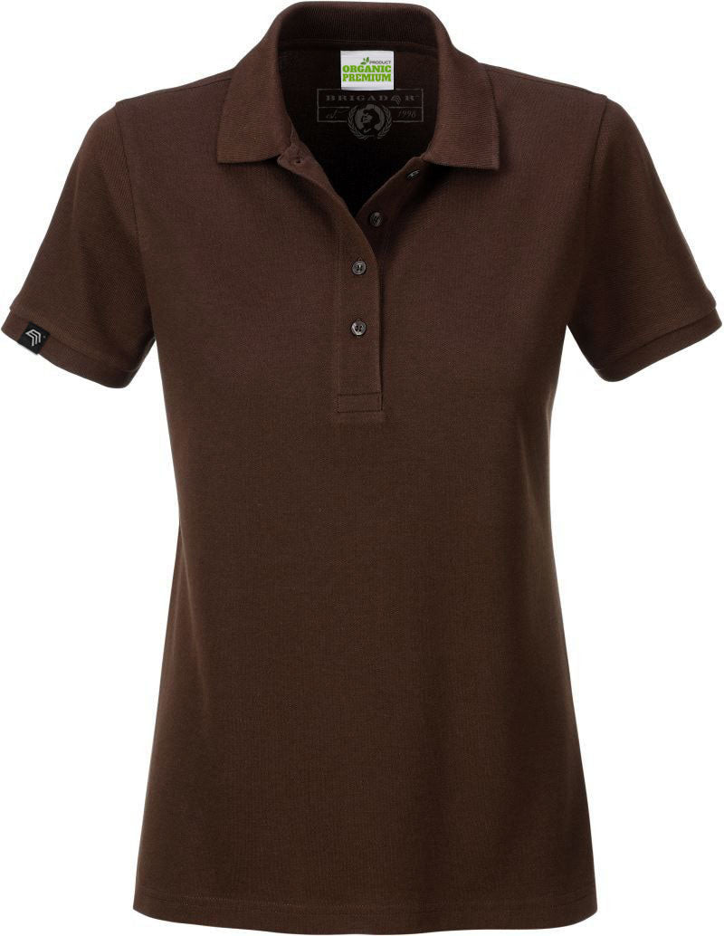 JAN 8009 ― Women's Organic Cotton Polo Shirt - Brown