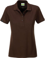 JAN 8009 ― Women's Organic Cotton Polo Shirt - Brown