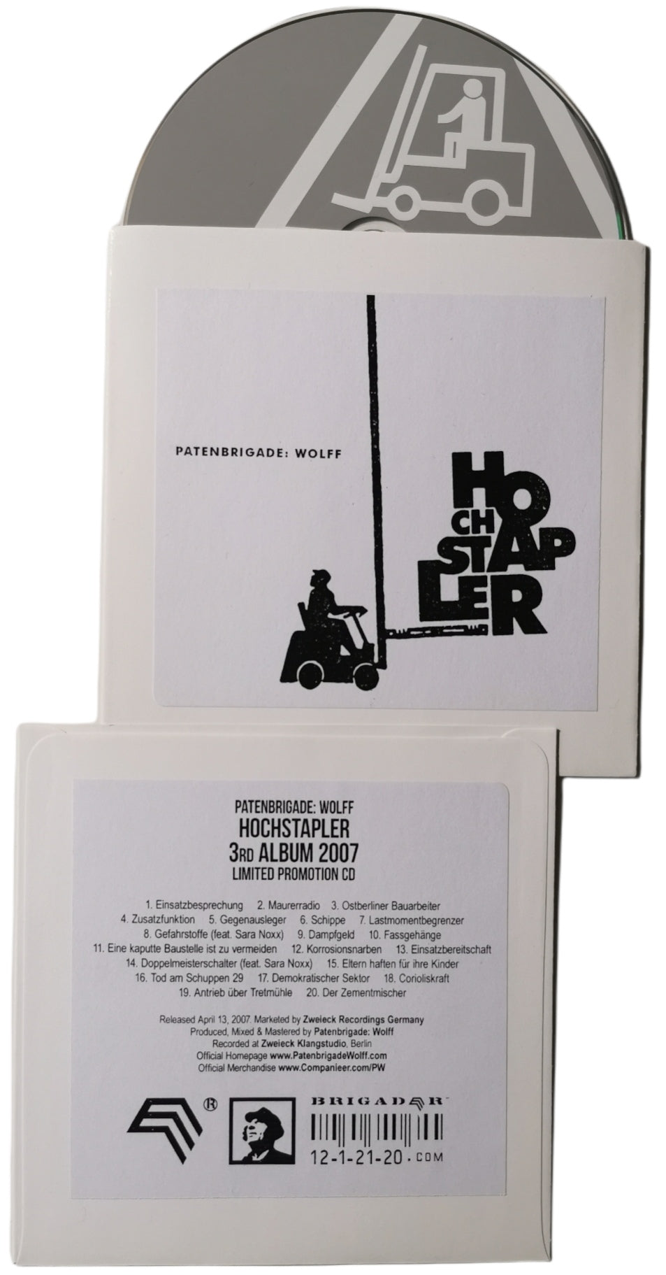 Hochstapler (DJ Promo CD) Patenbrigade: Wolff