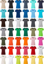 ― % ― JAN 8007/ ― Women's Organic Cotton T-Shirt - Petrol Blue [L]